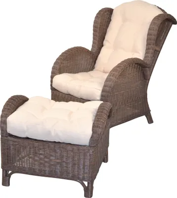 Produktbild von Rattansessel mit Fusshocker Hajo