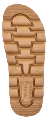 Produktbild von Rieker Damen Pantolette drei Riemen mit Klettverschluss und Plateausohle V8780, Größe:41 EU, Farbe:Grün