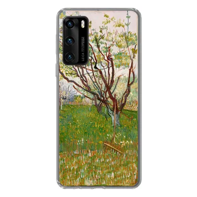 Produktbild von MuchoWow® Handyhülle Schutzhülle Hülle für Huawei P40 Blühender Obstgarten - Vincent van Gogh Silikon Softcase Handy Hülle - Handytasche