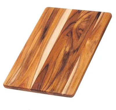 Obrázek produktu pro Řezací prkénko z teakového dřeva s žlábkem pro odvod šťávy, rozměry 35 x 24 cm
