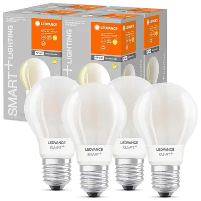 Produktbild von 4 x Ledvance LED Smart+ A67 Birne 11W = 100W E27 matt 1521lm warmweiß 2700K Dimmbar App Google Alexa Wifi