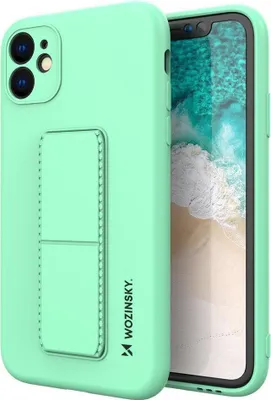 Zdjęcie produktu dla Wozinsky Kickstand Case Silikonowe Etui Z Podstawką Etui Samsung Galaxy A72 4G Miętowe