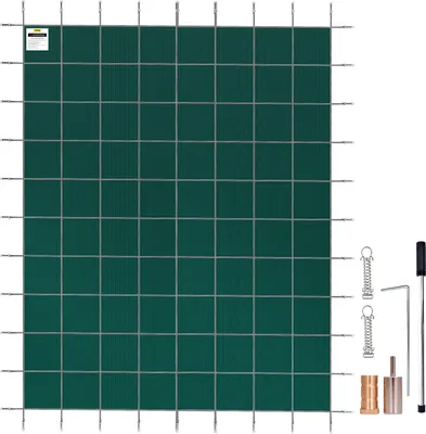 Produktbild von VEVOR Pool-Sicherheitsabdeckung, passend für 20 x 40 Fuß rechteckige Boden-Sicherheits-Poolabdeckung, grünes Netz, solide Pool-Sicherheitsabdeckung für Schwimmbad, Winter-Sicherheitsabdeckung