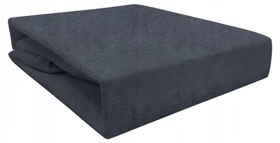 Produktbild von Piruu Spannbettlaken Frottee Schwarz 180x200 cm