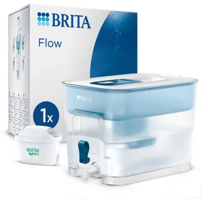 Obrázek produktu pro Filtrační patrony BRITA - Filtrační konvice - Vodní filtr - Flow Cool - Dávkovač vody - 8,2 l - Modrá - včetně 1 filtrační patrony MAXTRA PRO ALL-IN-1