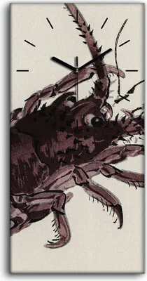 Produktbild von Dekor Leinwand Uhr Wandbilder Geräuschlos 30x60 Malerei Asiatische Tier Kunst - schwarze Hände