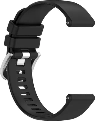 Produktbild von INF 18 mm Silikonarmband, Huawei Watch GT 4 41 mm, Garmin Venu 3S, LG Watch Schwarz