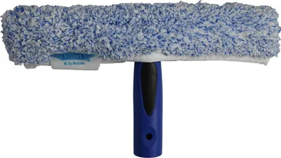 Image de Nettoyeur de vitres ergonomique avec microfibres 25,4 cm | Poignée antidérapante