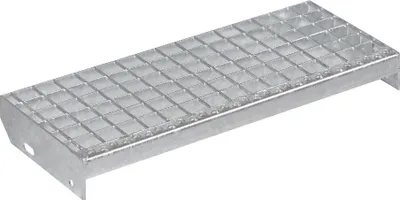 Produktbild von Metallstufe 600x240 mm | 25x2 mm | verzinkt Gitterroststufen