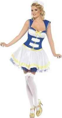 Produktbild von Kostüm Lady Matrosin Kleid Gr.XS