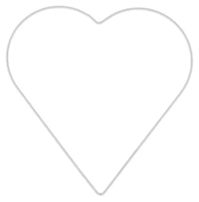 Produktbild von Weißer Metallring 20 cm für Bastelarbeiten, beschichtet, glatte Oberfläche, formstabil