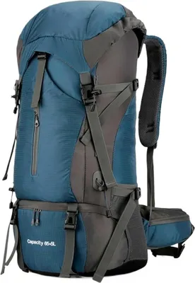 Imagen del producto de Mochila de senderismo de 70 litros, impermeable, ligera, con funda impermeable, ideal para actividades al aire libre, deportes, viajes y trekking
