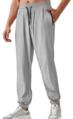 Imagen del producto de Pantalón de chándal para hombre con cremallera y bolsillos