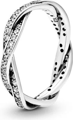 Produktbild von Pandora 190892CZ Ring Verbundene Treue Silber Gr. 58