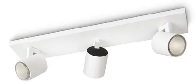 Zdjęcie produktu dla Philips myLiving Sufitowy/ścienny reflektor punktowy Runner 3 x, Powierzchniowe spot oświetlenie, GU10, 3 szt., LED, 220-240 V, Biały