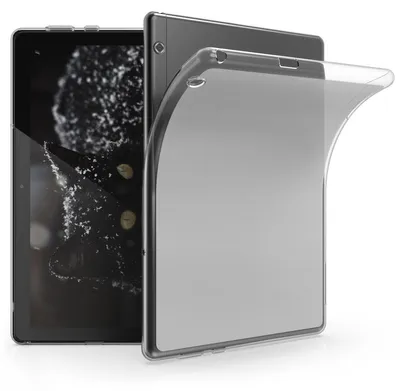 Produktbild von kwmobile Hülle kompatibel mit Huawei MediaPad T5 10 Hülle - weiches TPU Silikon Case transparent - Tablet Cover Transparent