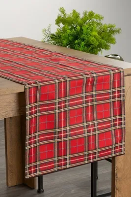 Zdjęcie produktu dla Obrus świąteczny dekoracja stołu LOOK czerwony 40x180