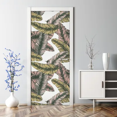 Produktbild von Dekorative selbstklebend Klebefolie Türtapete Türaufkleber Aufkleber Dunkler Dschungel 70 x 200 cm