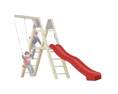Produktbild von Karibu Wellenrutsche für Podesthöhe 150 cm rot