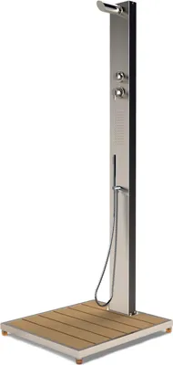 Produktbild von Eichenwald Ideal Außendusche Malta Pooldusche Gartendusche Edelstahl V2A 706503
