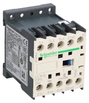 Image de Disjoncteur magnétothermique 12A, 3 pôles, 230V AC, 50Hz, modèle LC1K1201P5
