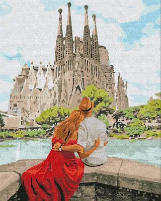 Zdjęcie produktu dla MALOWANIE PO NUMERACH Z RAMĄ Obrazy do malowania - Sagrada Chwile 40x50 cm