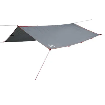 Image de Bâche de camping gris et orange 300x294 cm imperméable