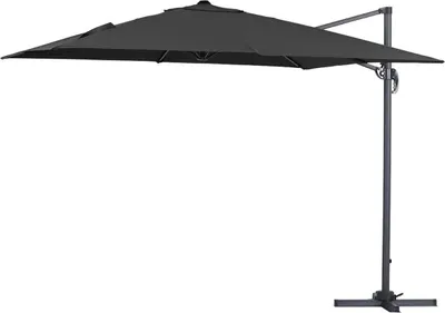 Image de Parasol jardin déporté alu "Sun 3" 3 x 3 m - Noir