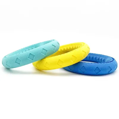 Produktbild von Aqua Toy Ring GELB Hundespielzeug TPR schwimmt, beschäftigung 17 cm Spielzeug Hund