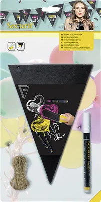 Zdjęcie produktu dla Securit FB-FLAG, 450 x 300 mm, Melamina, Żywica, Rzep, Czarny