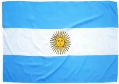 Image de 5 drapeaux argentins – Drapeau de l'Argentine – la bandera argentina – 5 pièces – 150/90 cm – polyester – Coupe du monde – football – drapeau – CHPN