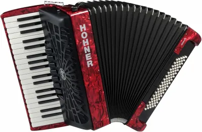 Image de Hohner Bravo III 80 Accordéon à clavier rouge