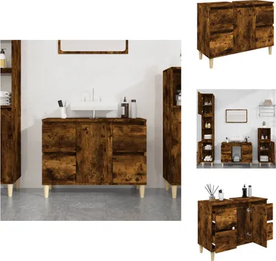 Obrázok produktu pre vidaXL Umývadlová skrinka 80x33x60 cm na báze dreva - Umývadlá do kúpeľne