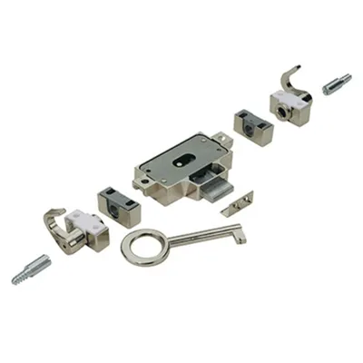 Produktbild von Hettich Drehstangenschloss 25 mm DIN links vernickelt