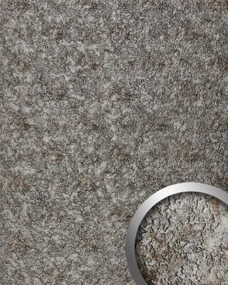 Produktbild von WallFace 24972 LAVA VINTAGE Silver Wandverkleidung im Used look glänzend platin 2,6 m2