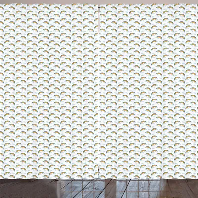 Obrázok produktu pre ARANDE Dúhová záclona, Dúha nad mrakmi Dreamy Sky Detská izba Creative Joyful Detská izba Detská izba Bábätko, 280 x 175 cm, viacfarebná