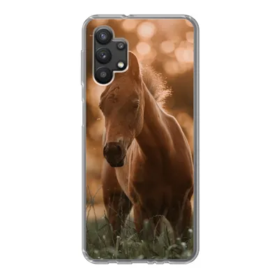 Produktbild von MuchoWow® Handyhülle Schutzhülle Hülle für Samsung Galaxy A32 5G Pferd - Licht - Landschaft Silikon Softcase Handy Hülle - Softcase
