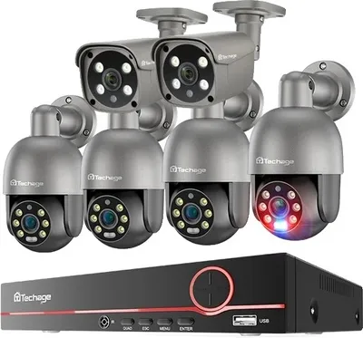 Obrázek produktu pro Bezpečnostní kamerový systém, noční vidění, detekce osob