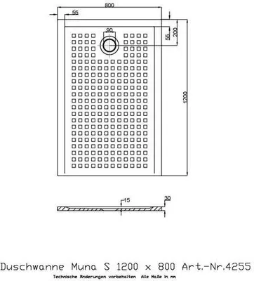 Produktbild von Duschwanne Muna S mit Antirutsch