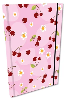 Obrázok produktu pre Notes A5 kratka z gumką Soft Touch Wisienki w różu
