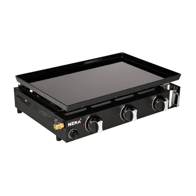 Produktbild von Gasgrill Gas Board 3 Brenner Kochfläche 53x36 cm Schwarz B58,5xT41xH14,5 cm