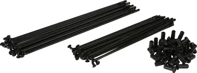 Immagine prodotto di Set: raggi 164/217 con nipple M4 in nero, mozzo posteriore Ø180mm - per AWO Tours
