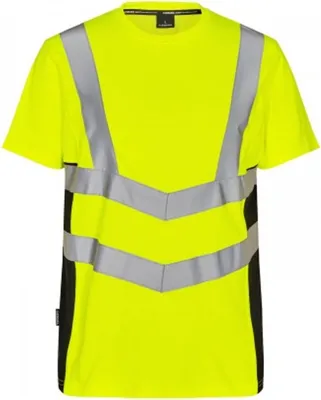 Produktbild von F. Engel Safety T-Shirt, Gelb/Schwarz, Gr. S