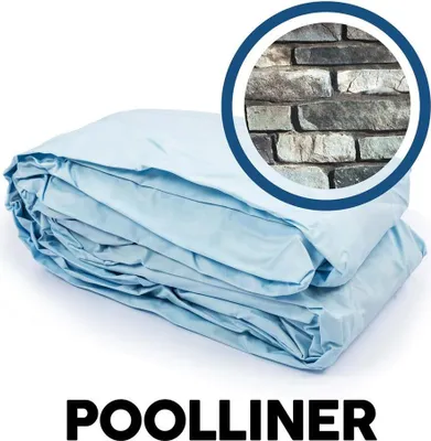 Produktbild von Bestway® Ersatzteil Poolfolie Steinwand-Optik (naturstein) für Power Steel™ Pool 610 x 132 cm, rund