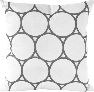 Produktbild von Nielsen Kissenbezug Circle 45x45 weiß/grau                 401140