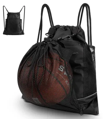 Produktbild von Omgoods – Fußballrucksack mit abnehmbarer Netztasche – Sporttasche für Jungen und Mädchen
