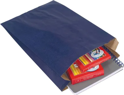 Produktbild von VP Faltenbeutel blau 15,0 x 21,0 cm, 100 St.