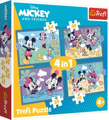 Immagine prodotto di PUZZLE TREFL 4in1 Topolino Occorrenze Divertenti 34669