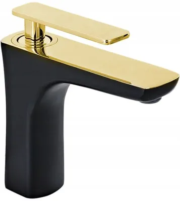 Immagine prodotto di Mexen Indus rubinetto lavabo, nero/oro - 744600-75