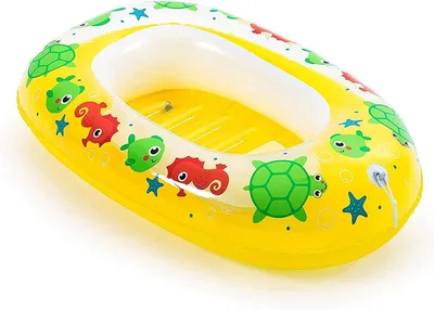 Productafbeelding van Opblaasbare Boot - Bijboot Junior - Watersport Plezier - Duurzaam pvc materiaal - 91 x 61 cm - Geel